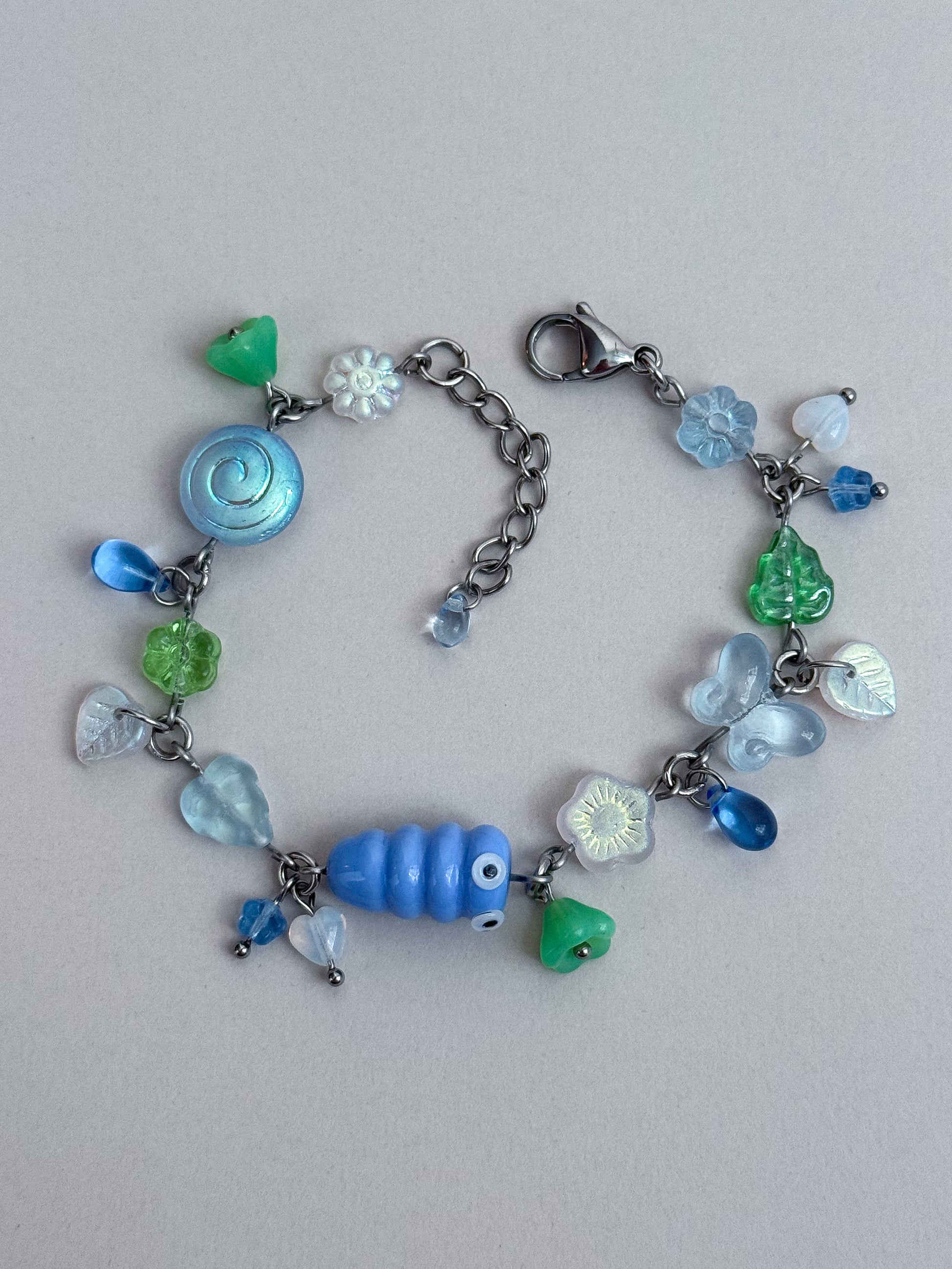 Blue Caterpillar Bracelet