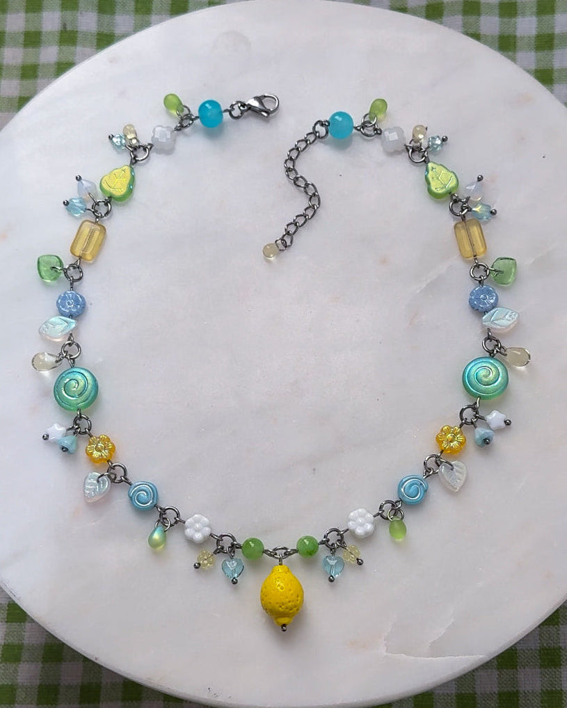 Lemon Meringue Necklace