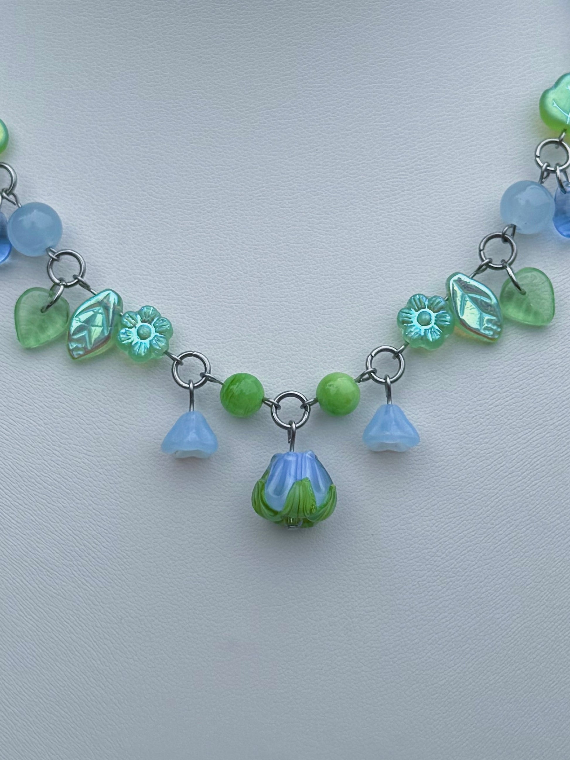 Azure Tulip Necklace