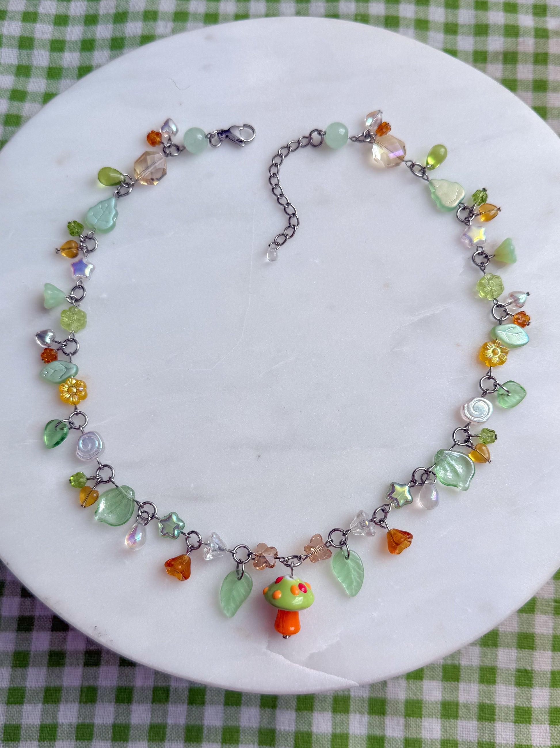 Nectarine Cap Necklace