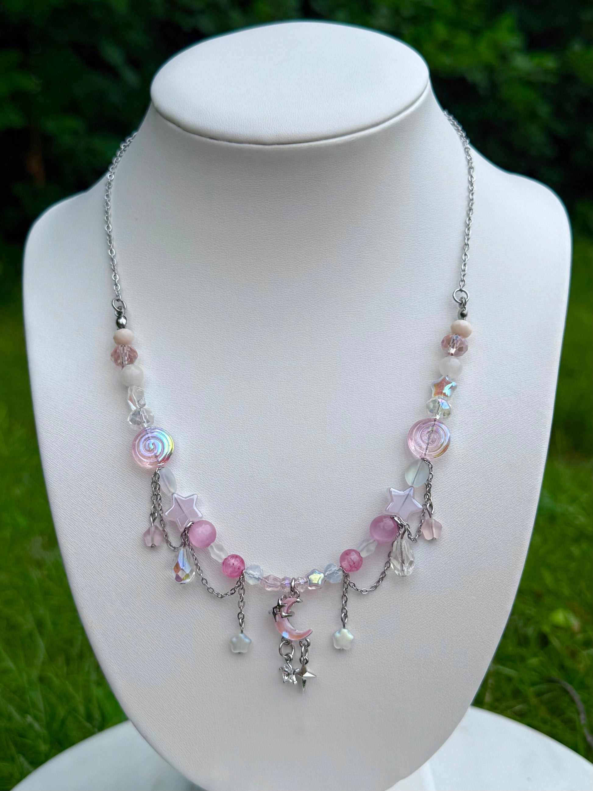 Pink Stardust Necklace