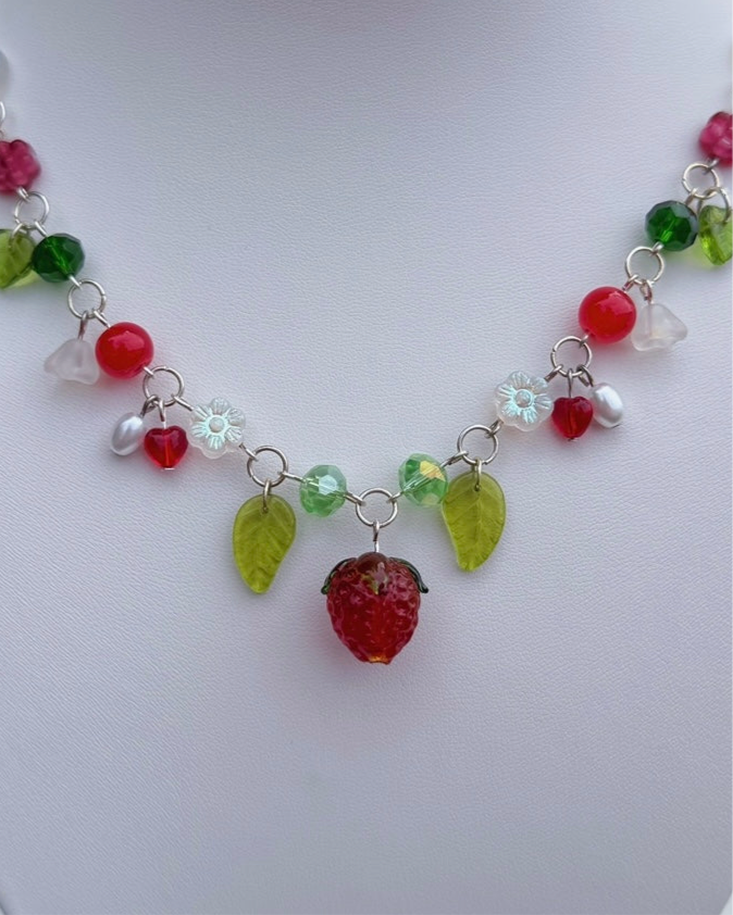 Wild Strawberry Necklace