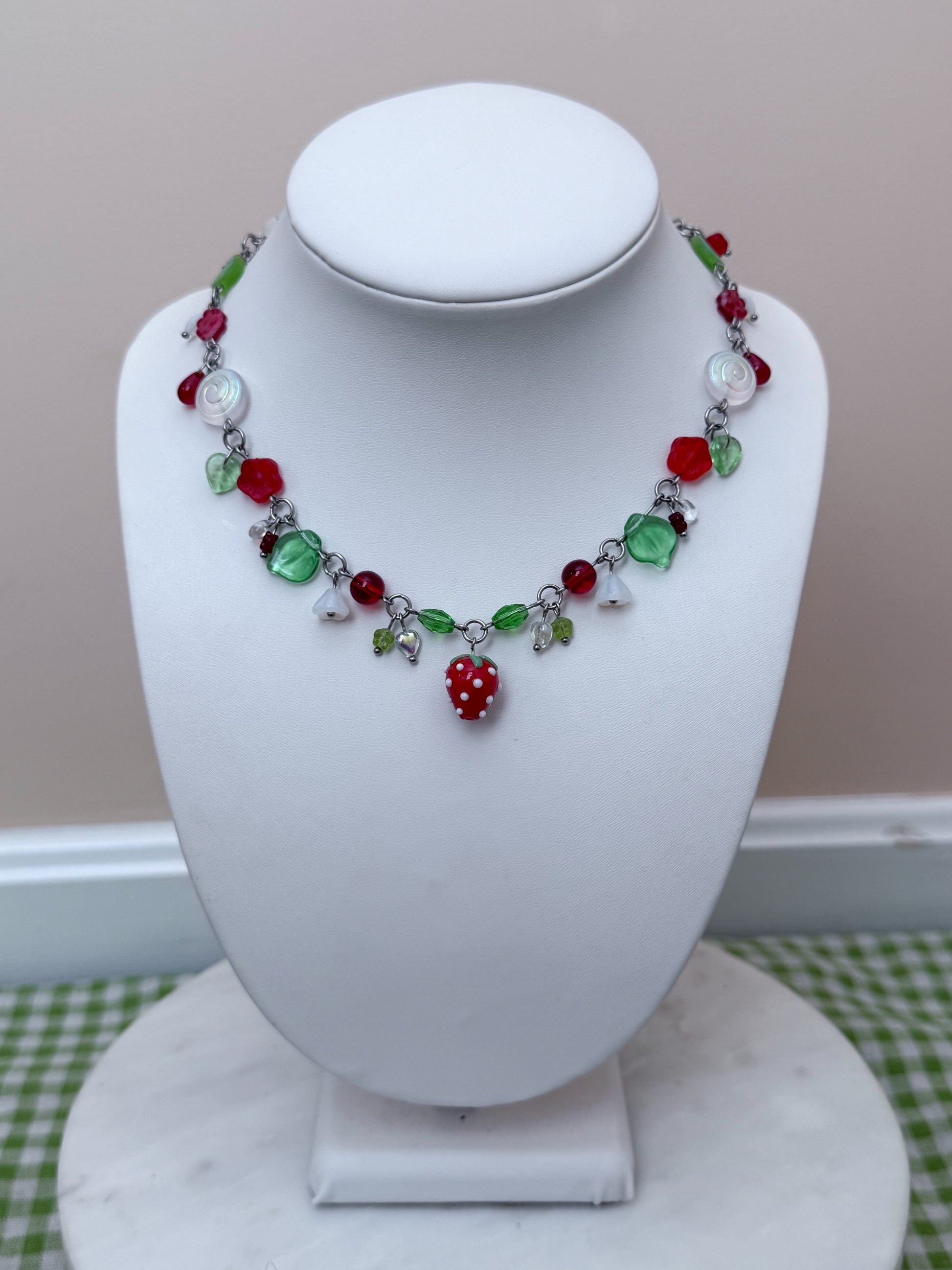Cutesy Strawberry Necklace