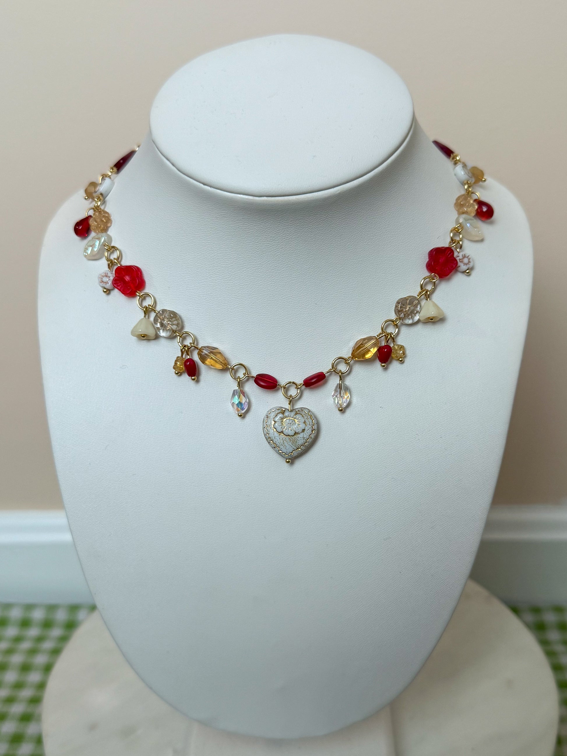 Champagne Rouge Necklace