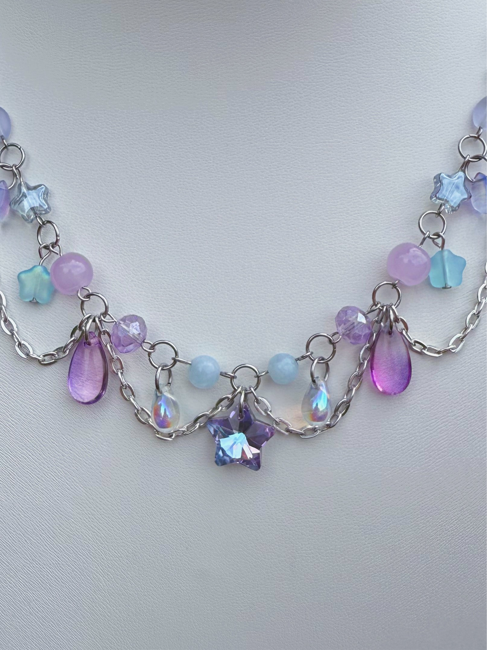 Cotton Candy Star Necklace