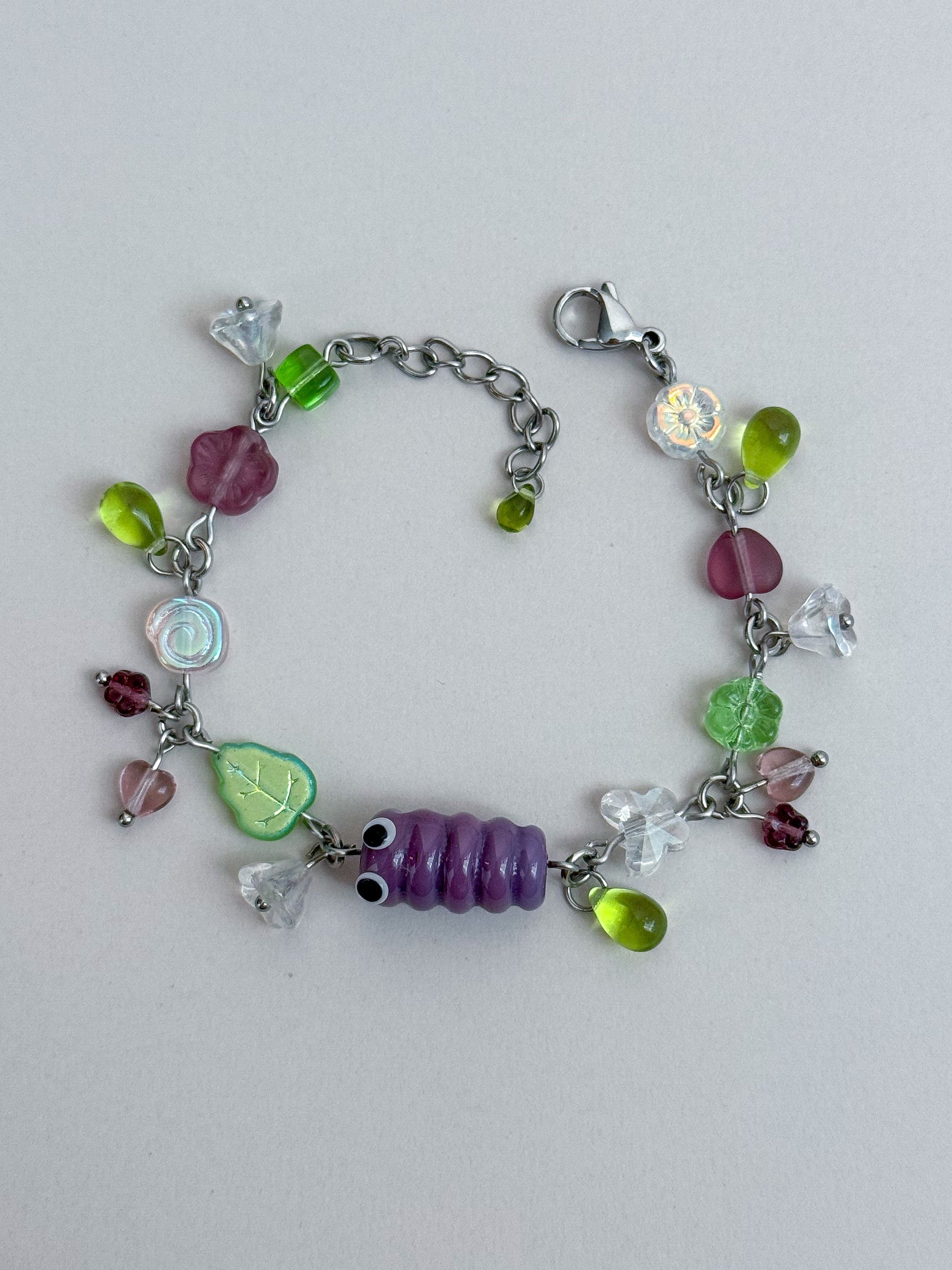 Purple Caterpillar Bracelet