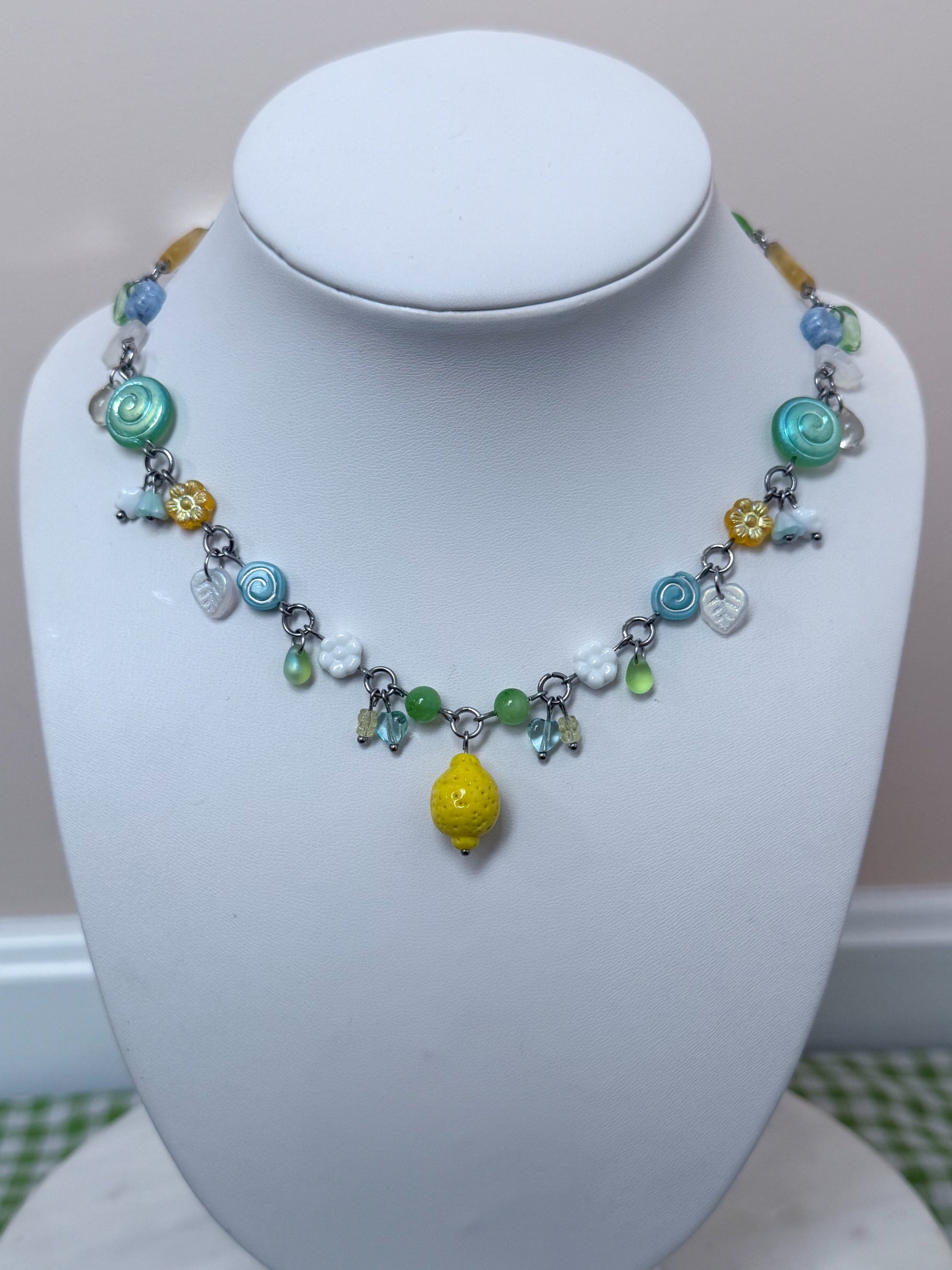 Lemon Meringue Necklace