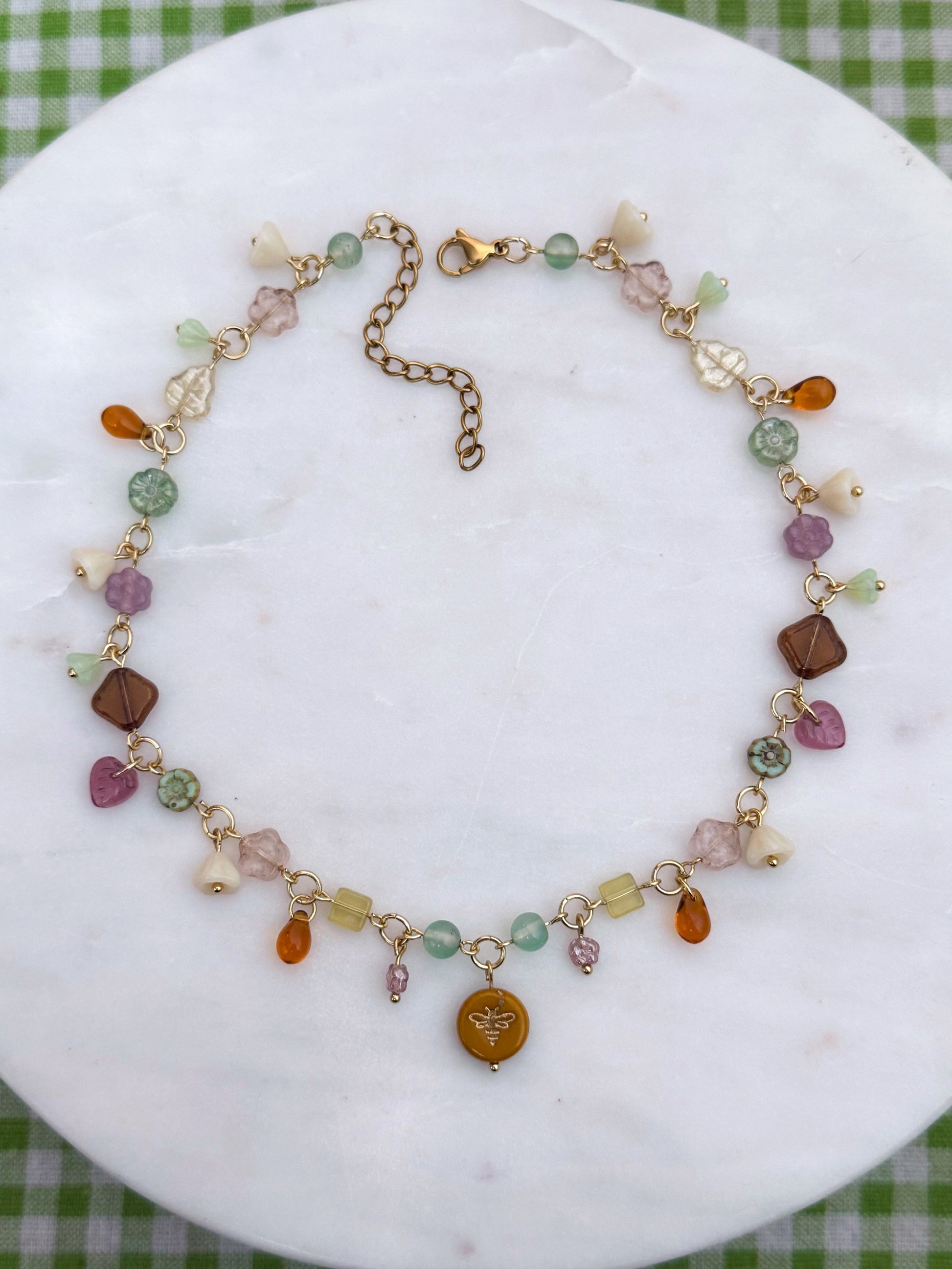 Wildflower Bee Necklace