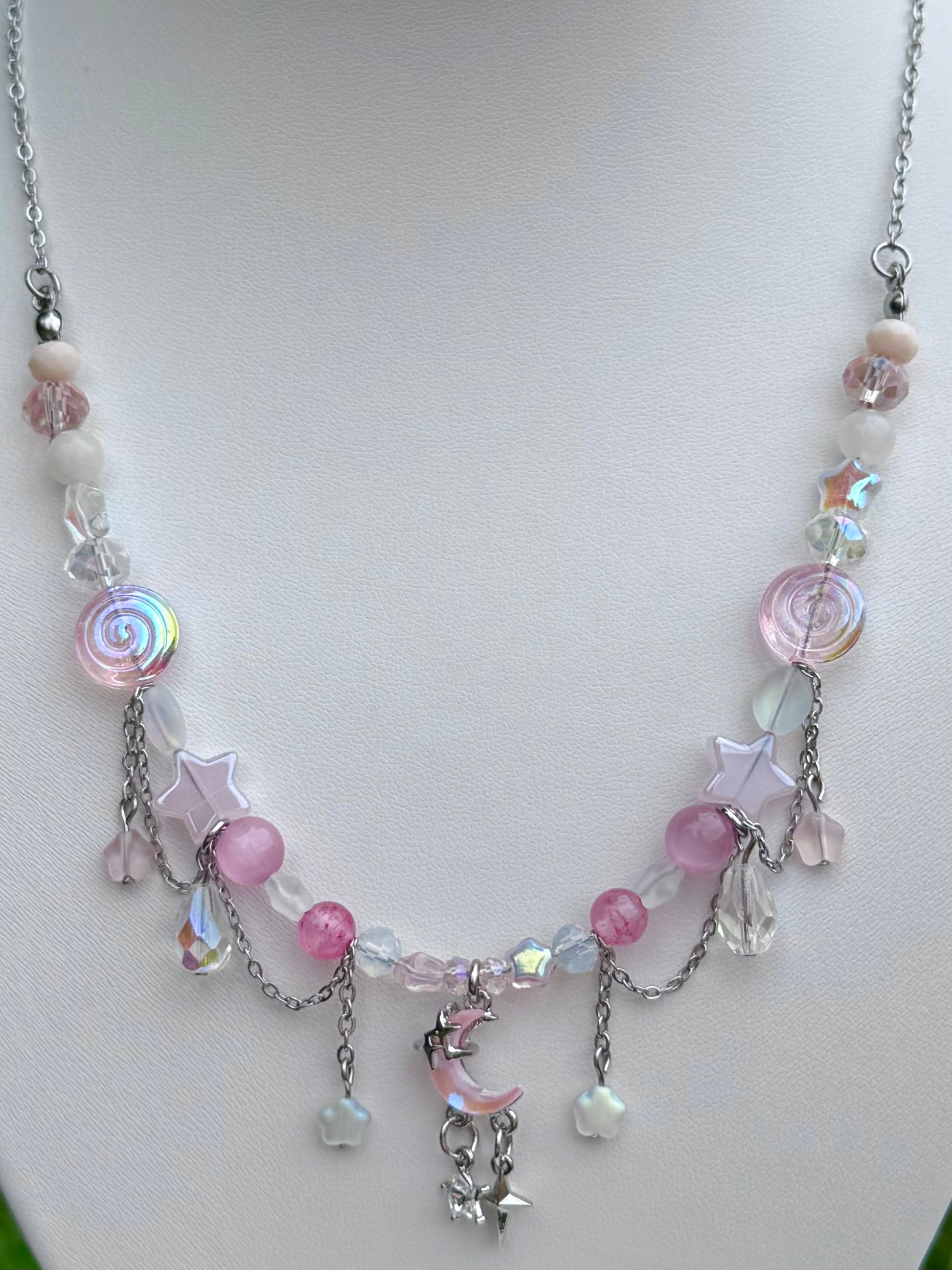 Pink Stardust Necklace