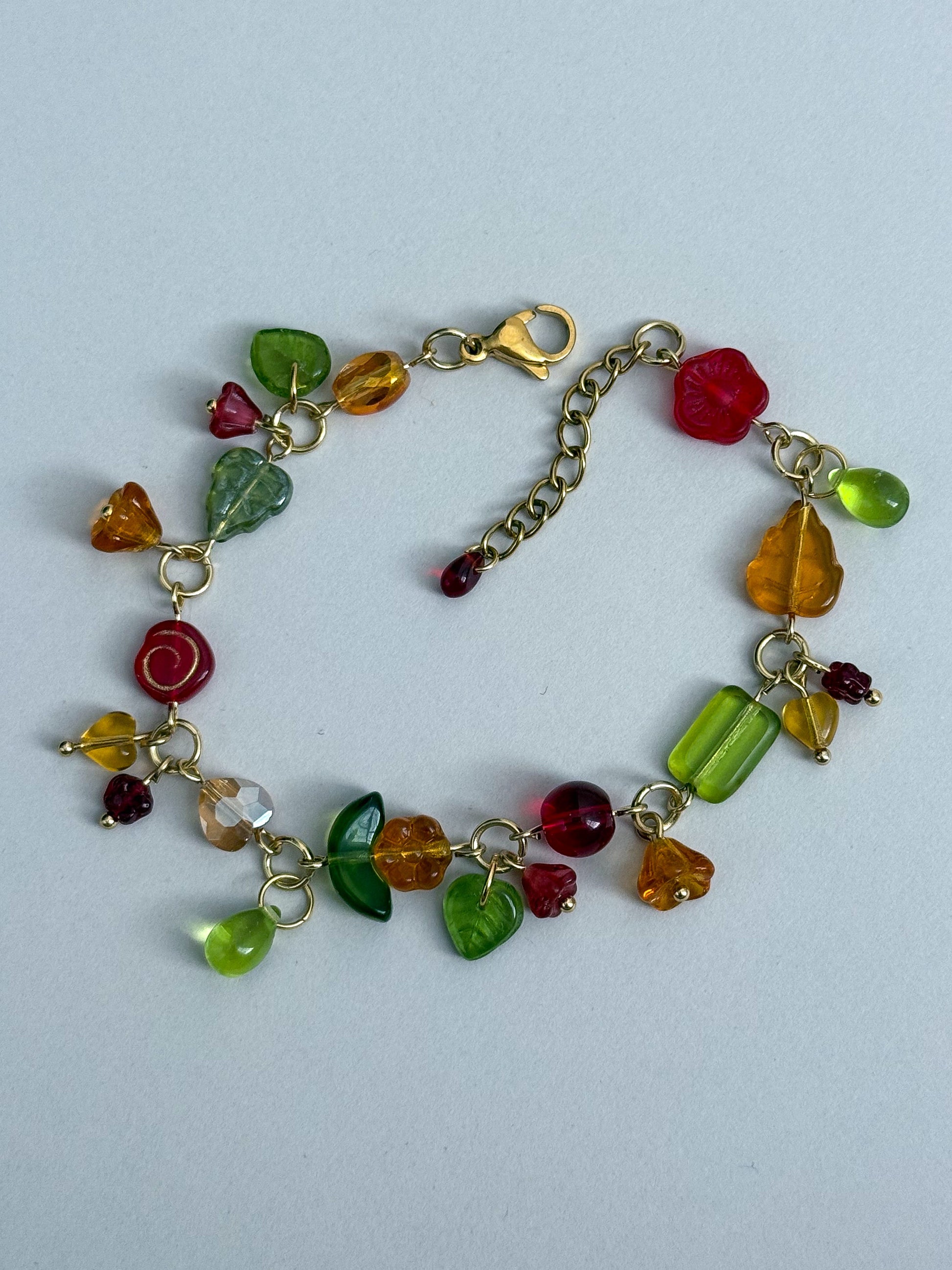 Crimson Clover Bracelet