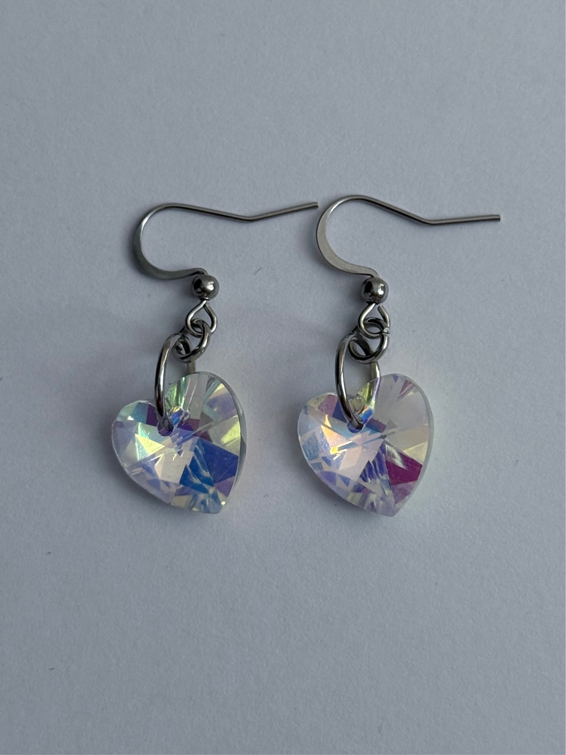 Crystal Heart Earrings