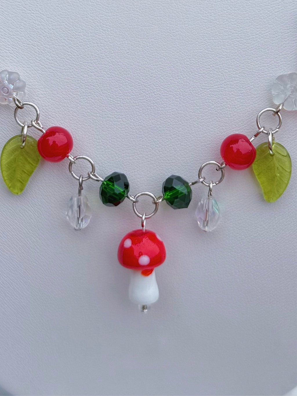 Red Mushroom Necklace