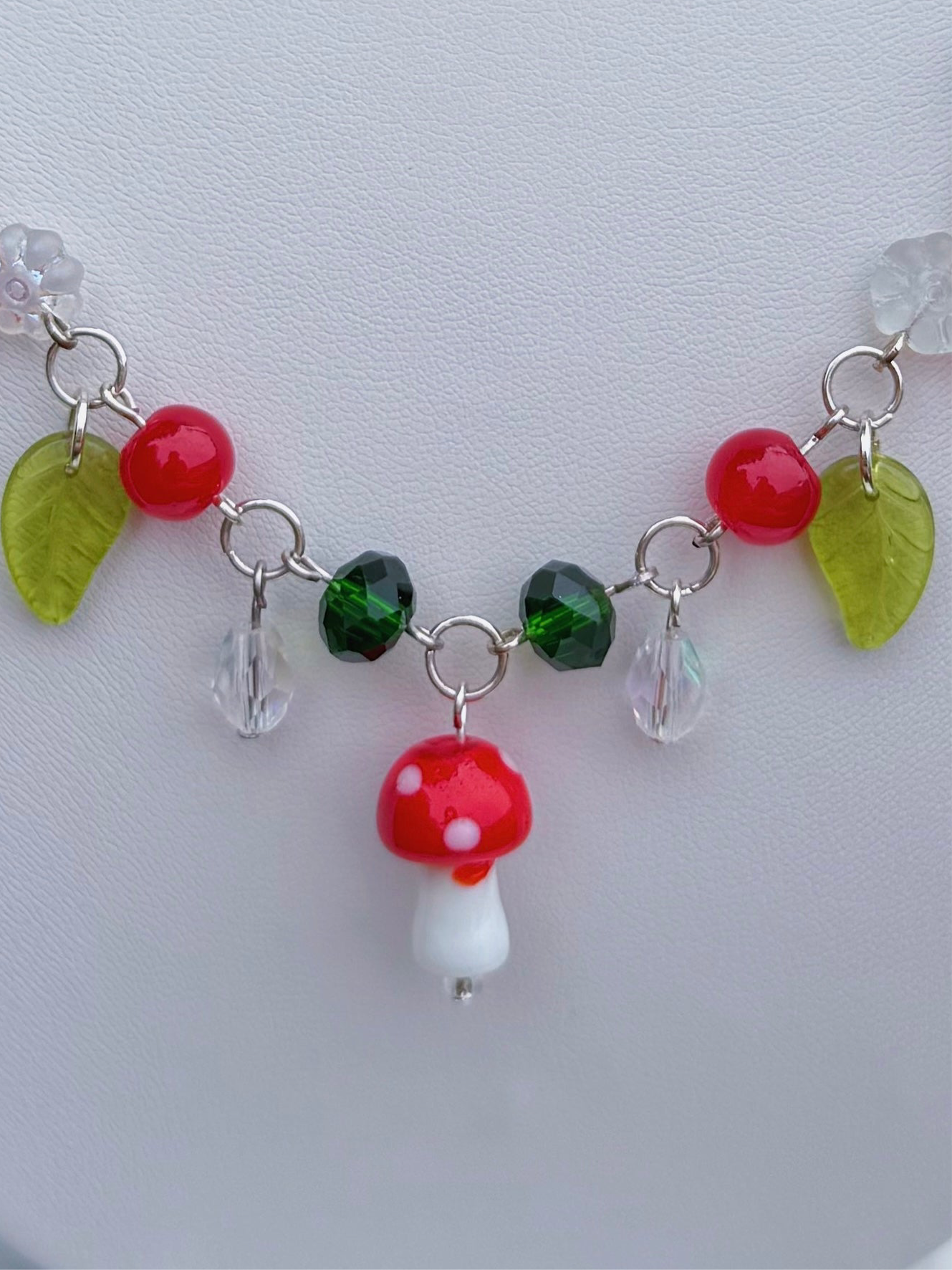 Red Mushroom Necklace