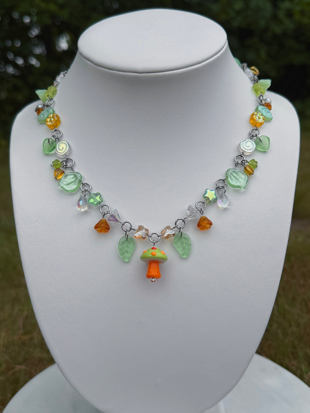 Nectarine Cap Necklace