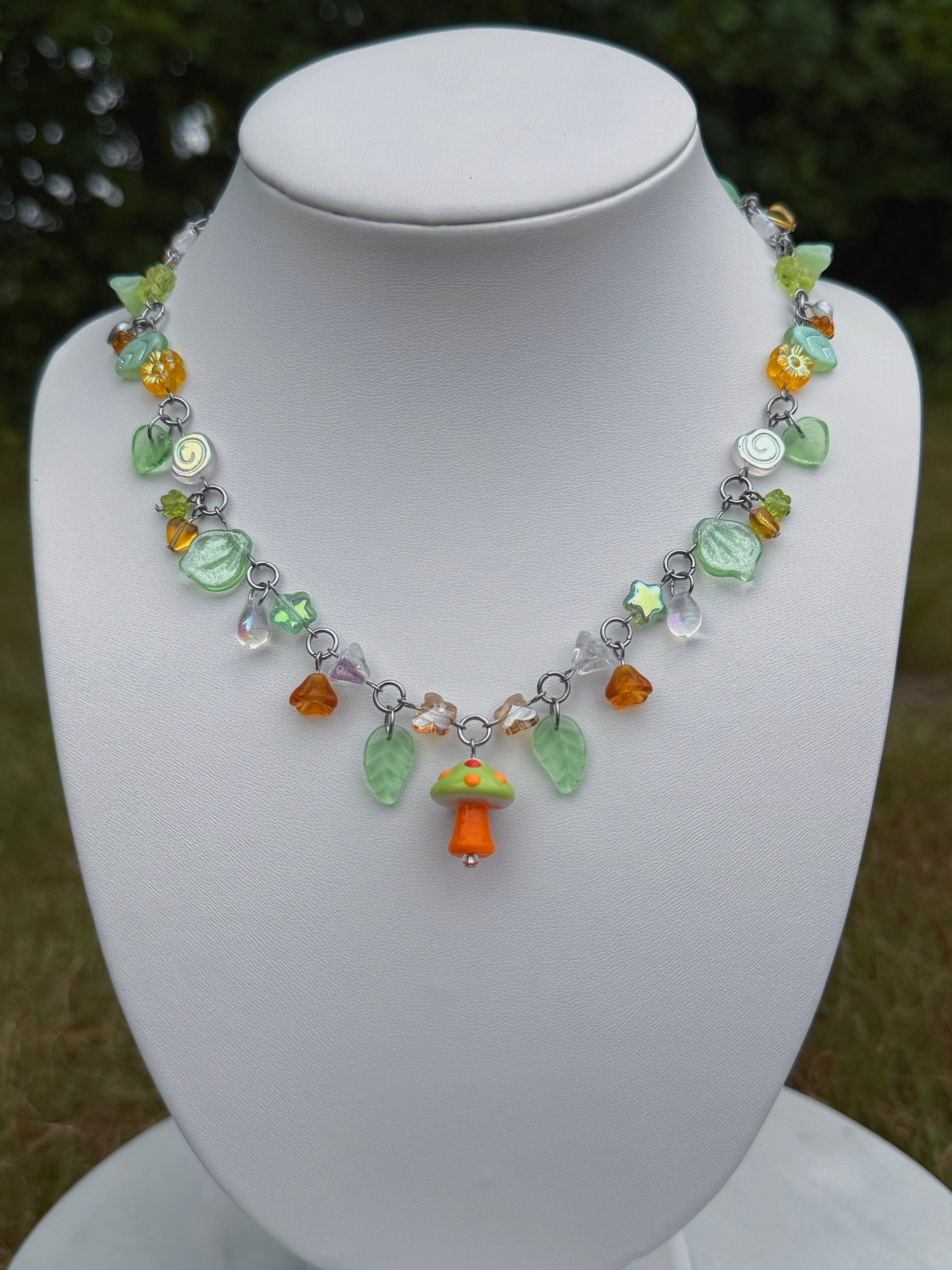 Nectarine Cap Necklace