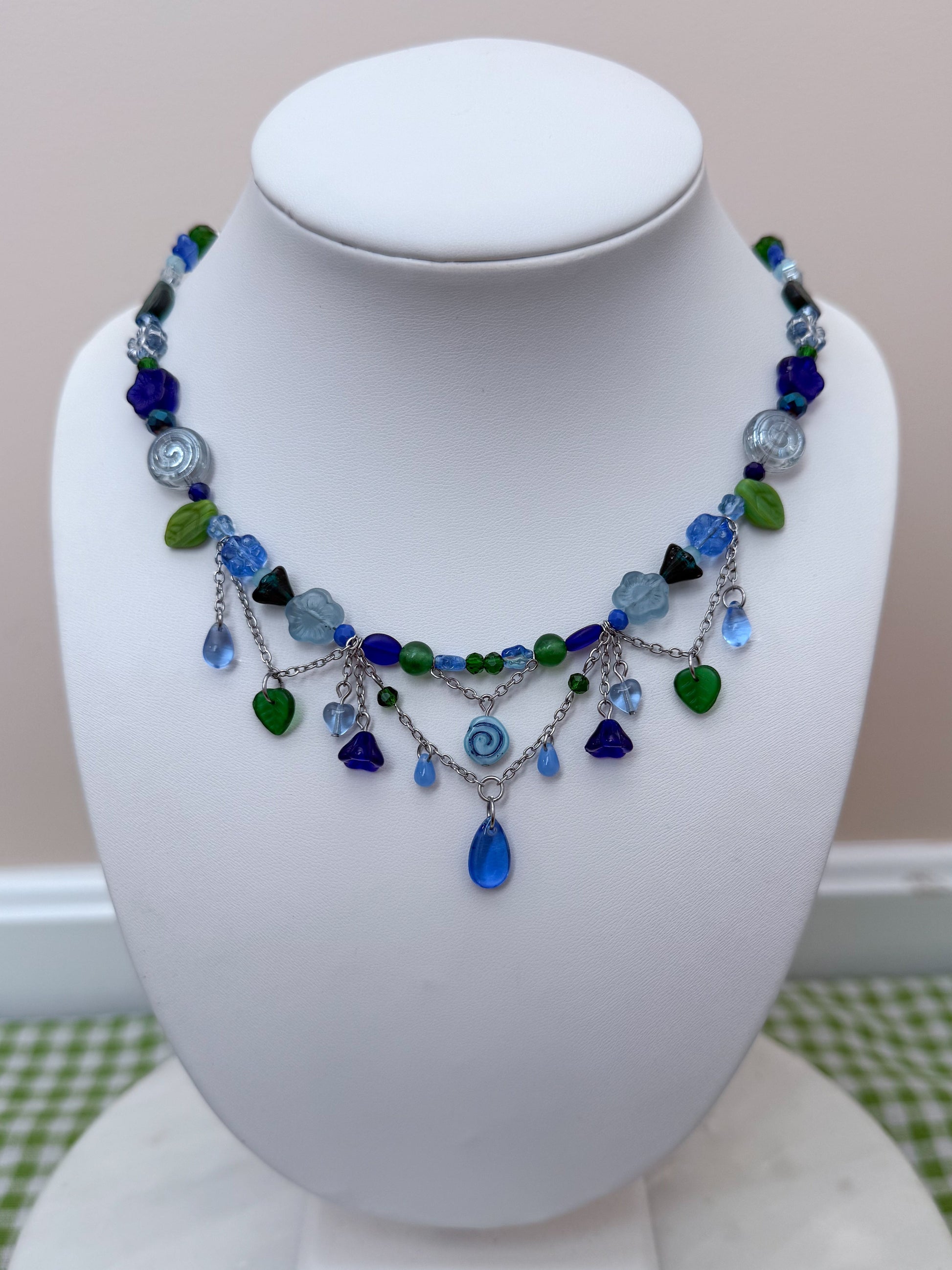 Cobalt Garden Necklace