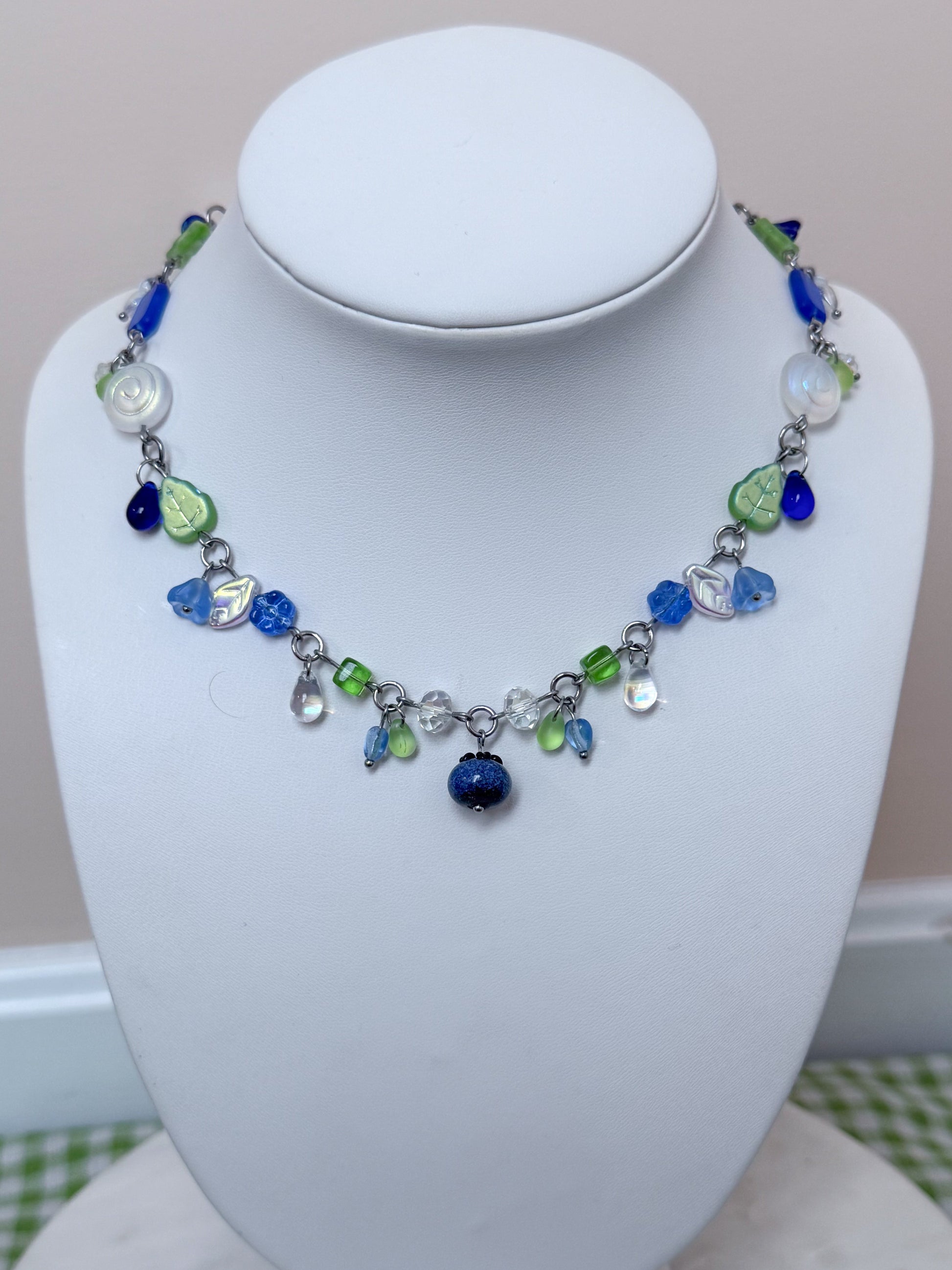 Blueberry Muffin Necklace