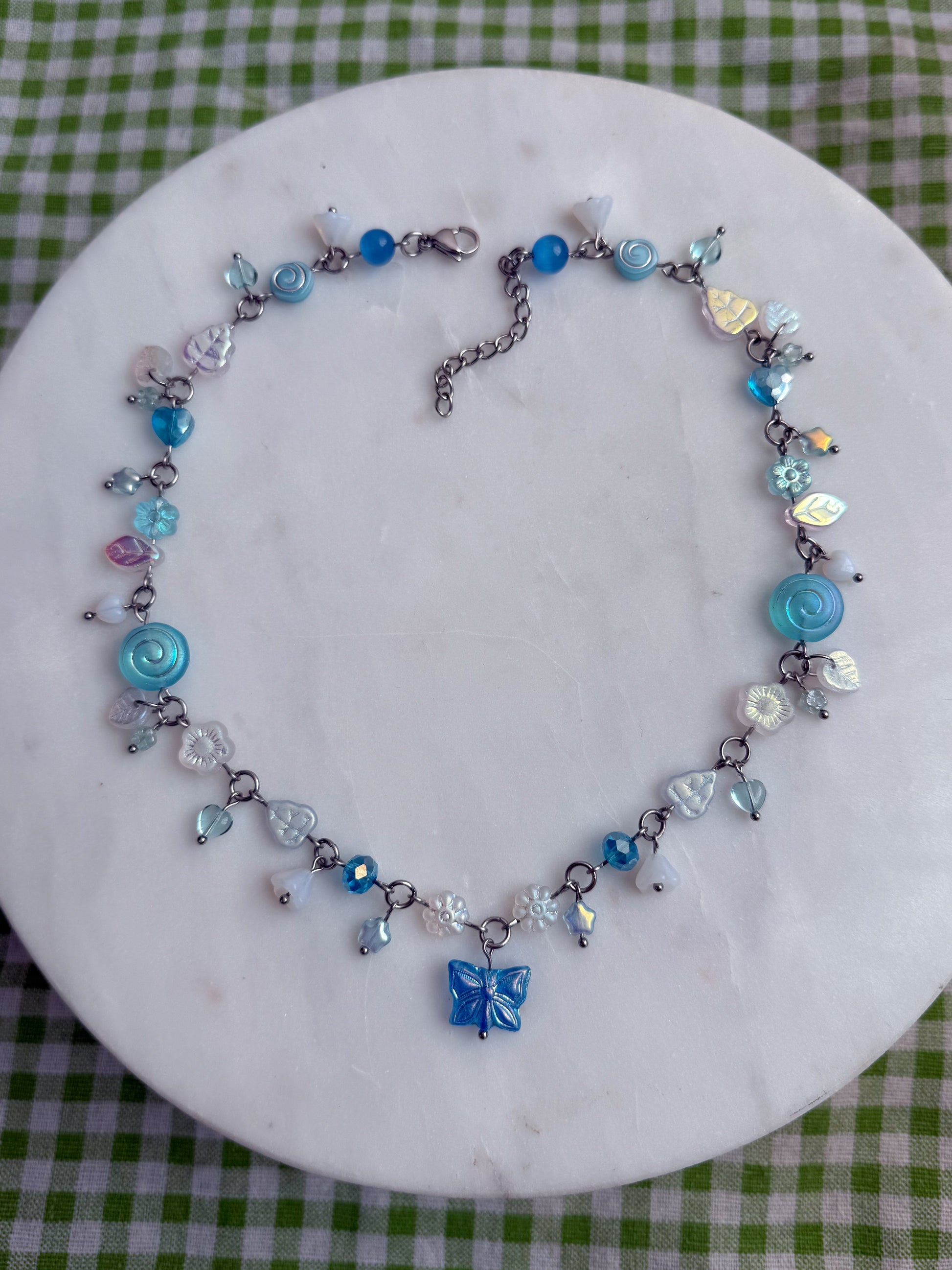 Azure Butterfly Necklace