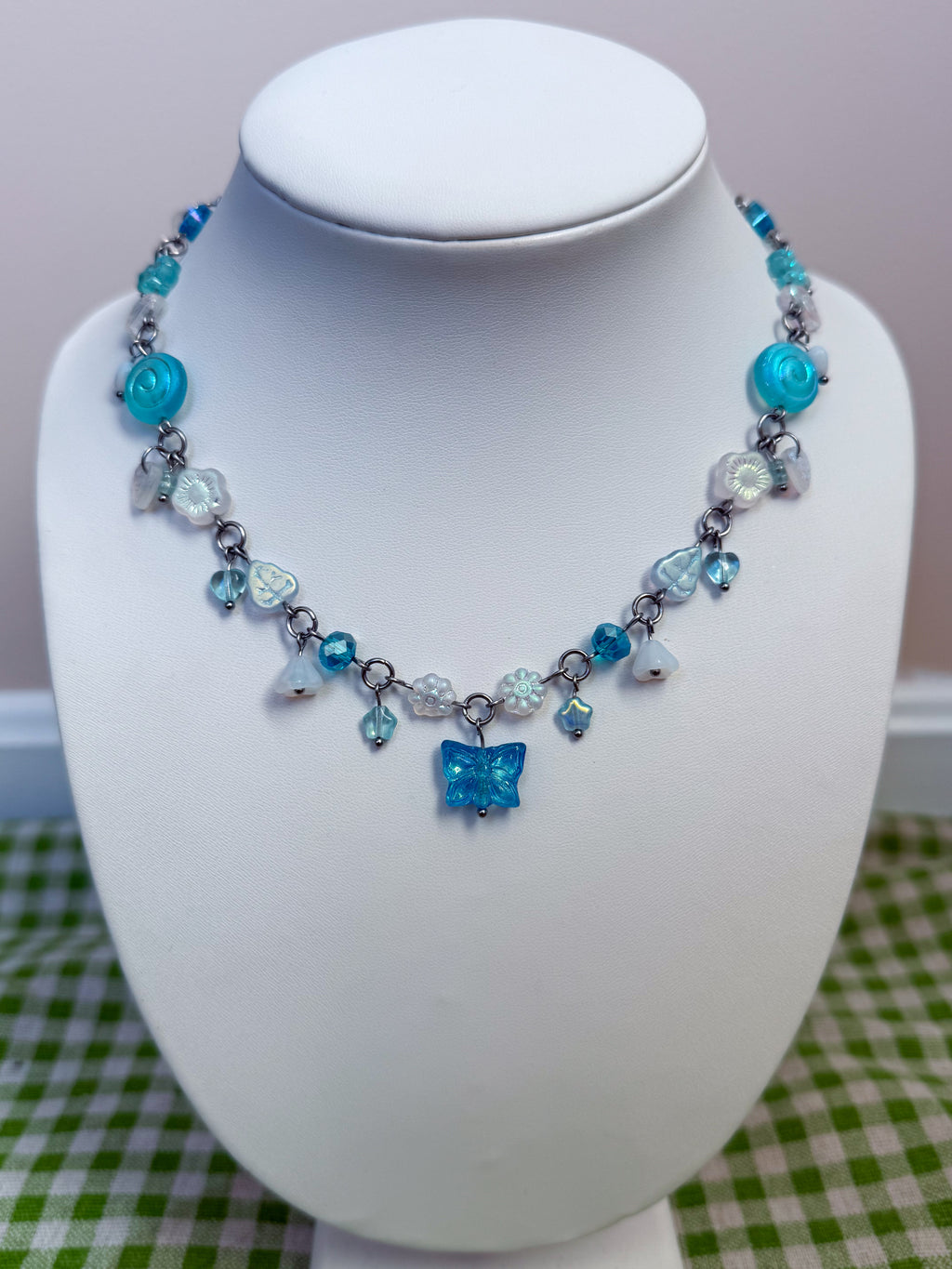 Azure Butterfly Necklace