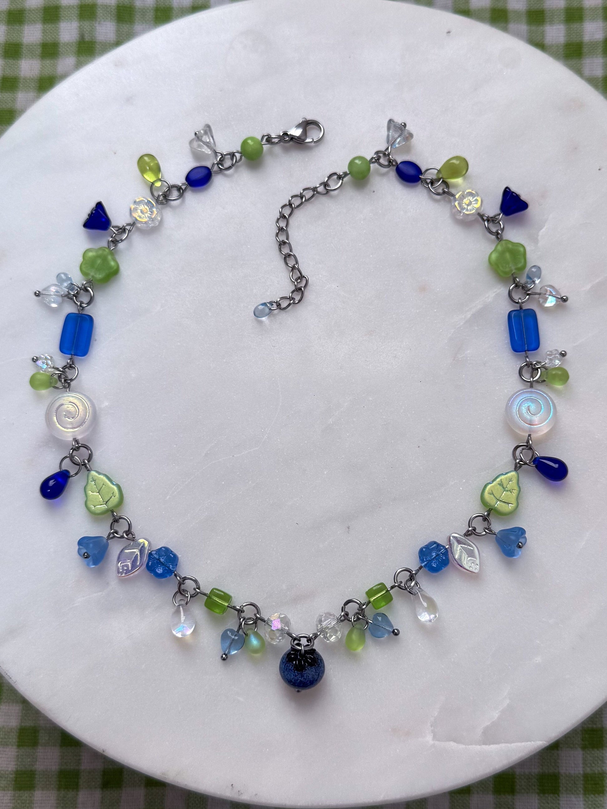 Blueberry Muffin Necklace