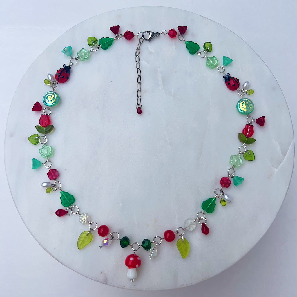 Red Mushroom Necklace